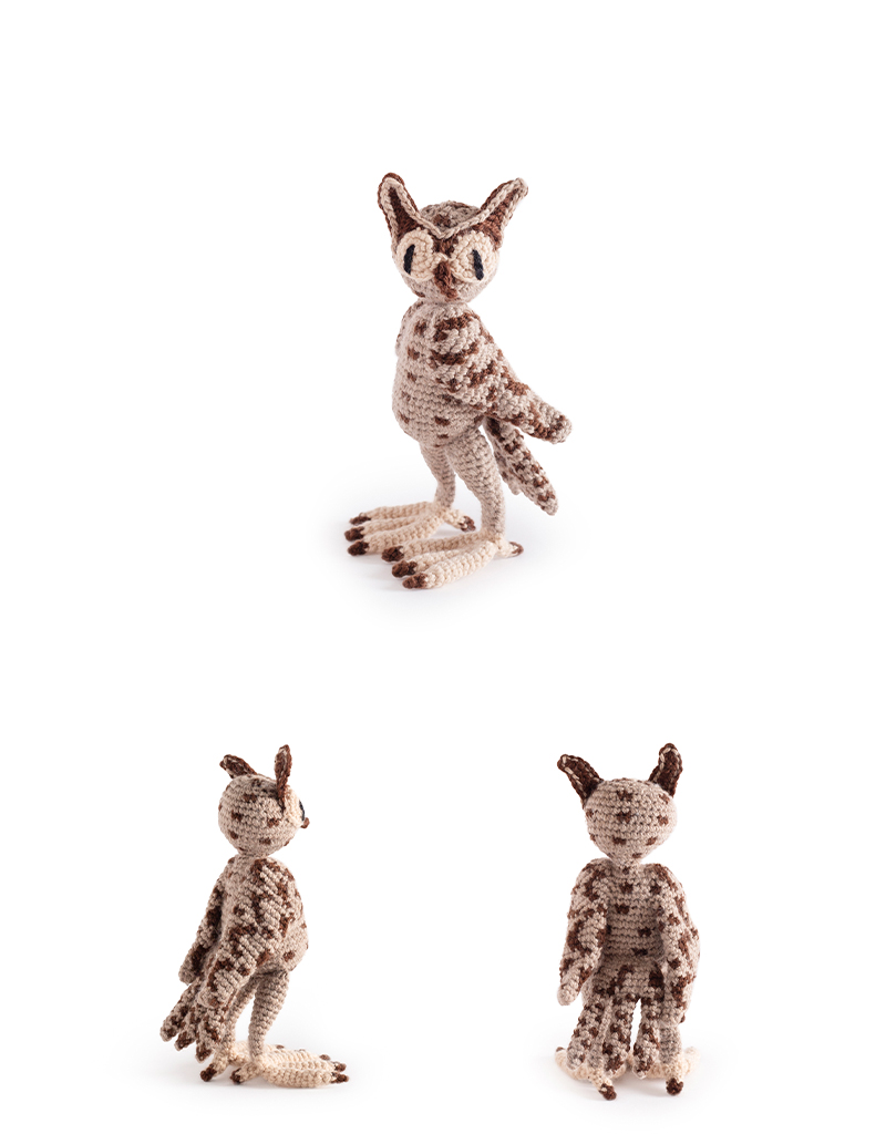 toft ed's animal enid the long-eared owl amigurumi crochet